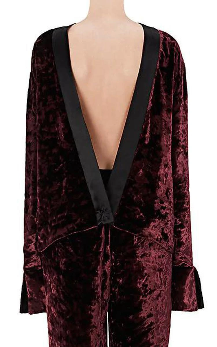 商品MAISON MARGIELA|Crushed Velvet Top,价格¥1913,第2张图片详细描述
