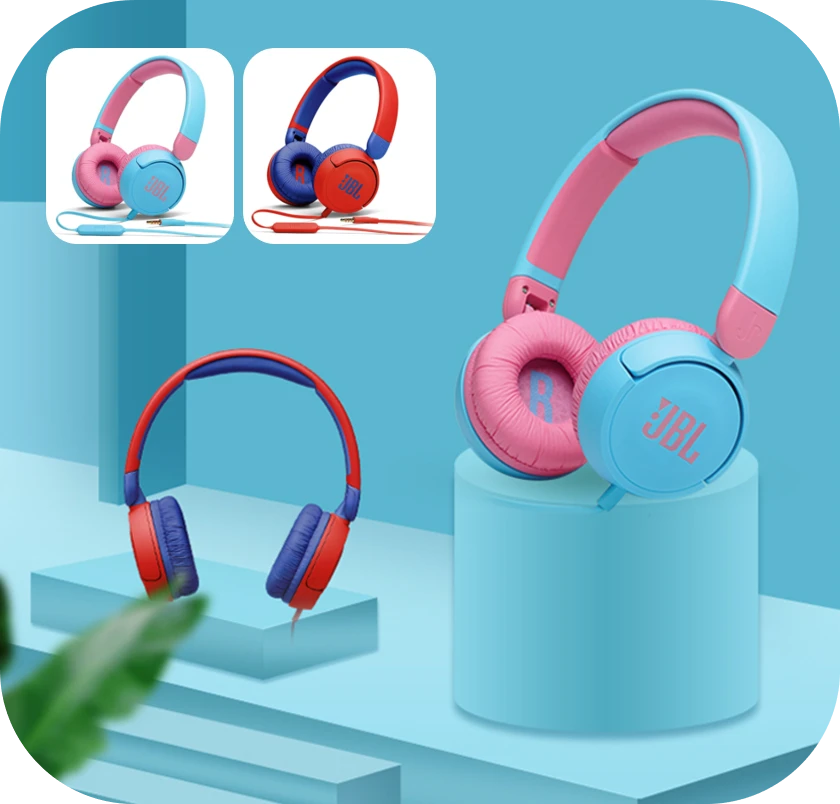 商品[国内直发] JBL|JR310儿童有线头戴式低分贝耳机学生学习保护听力耳麦,价格¥266,第1张图片