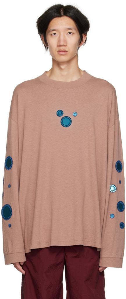 商品Acne Studios|棕色 Mirror Embroidery 长袖 T 恤,价格¥2582,第1张图片