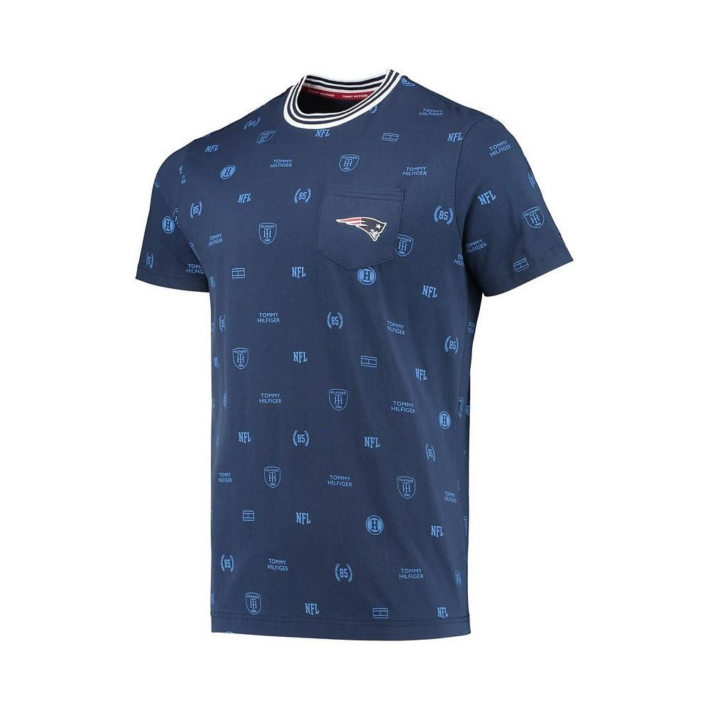 商品Tommy Hilfiger|Men's Navy New England Patriots Essential Pocket T-shirt,价格¥333,第4张图片详细描述