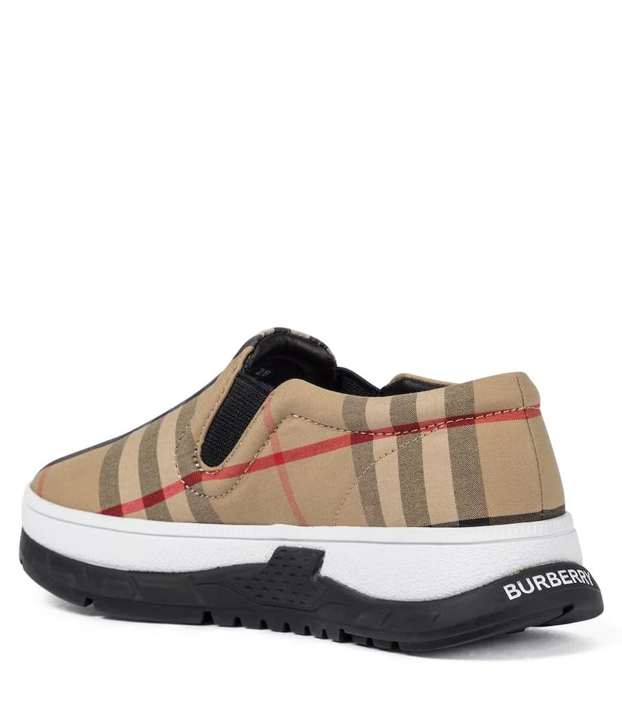 商品Burberry|Vintage Check canvas slip-on sneakers,价格¥2155,第2张图片详细描述