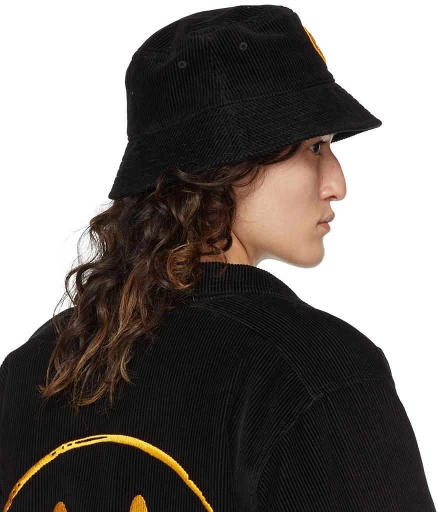 商品Drew House|SSENSE Exclusive Black Painted Mascot Bucket Hat,价格¥372,第3张图片详细描述