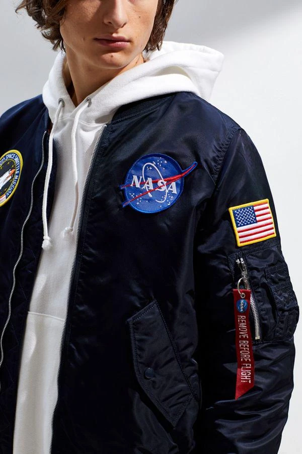 商品Alpha Industries|Alpha Industries L-2B NASA Flight Bomber 夹克,价格¥378,第5张图片详细描述