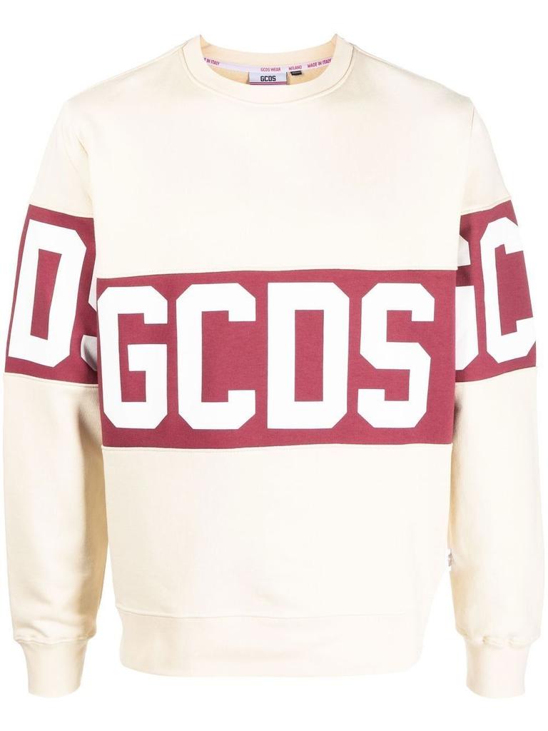 Gcds Men's  Beige Cotton Sweatshirt商品第1张图片规格展示