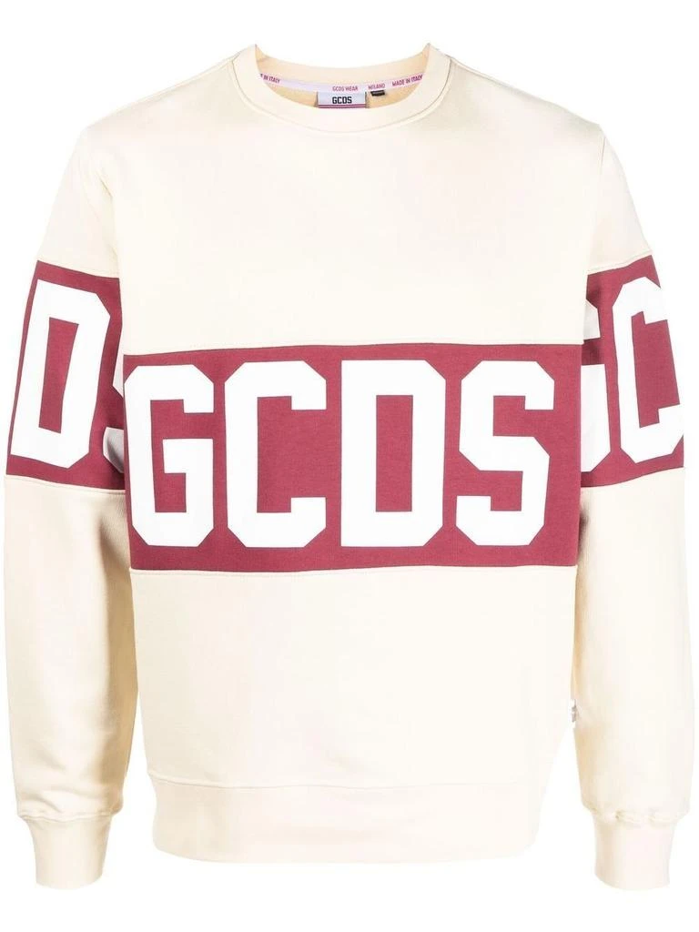 商品GCDS|Gcds men's beige cotton sweatshirt,价格¥2313,第1张图片