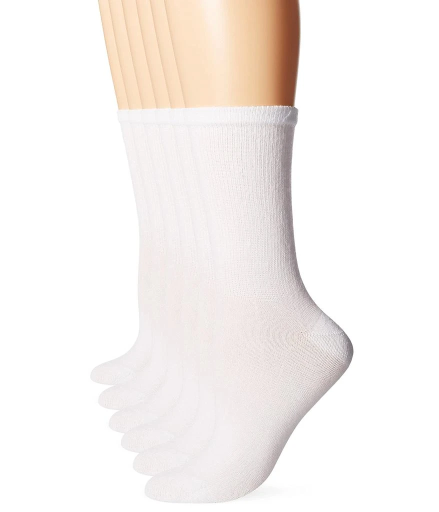 商品Hanes|Women's 6-Pack Crew Socks,价格¥106,第1张图片