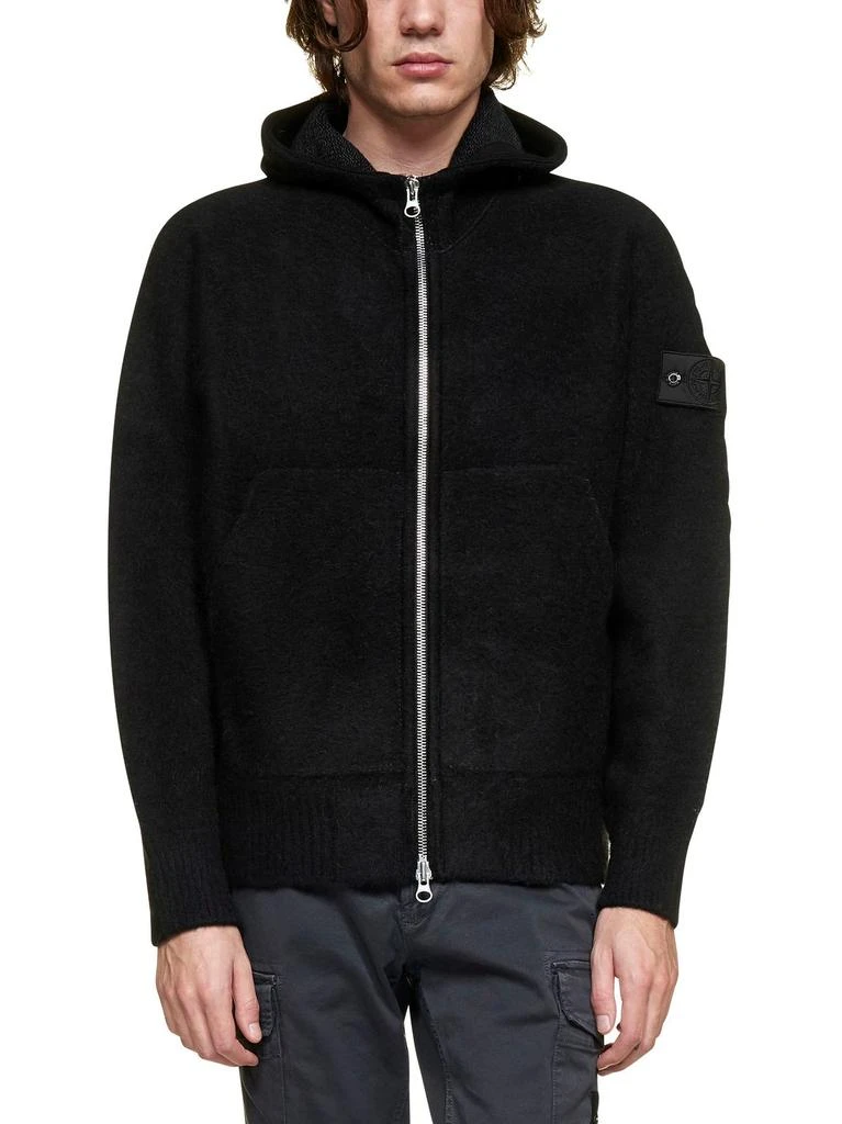 商品Stone Island|Stone Island Shadow Project Logo Patch Zip-Up Hoodie,价格¥4819,第2张图片详细描述