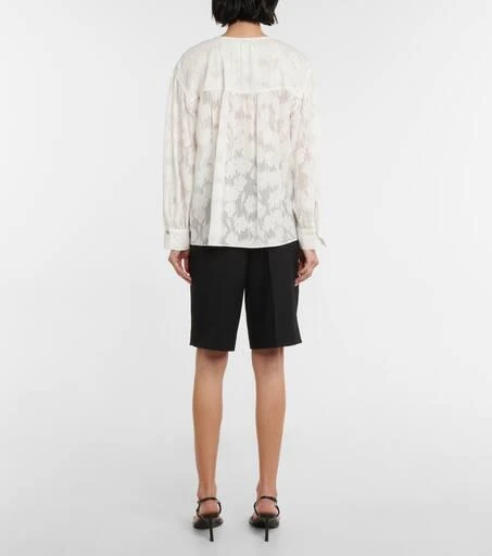 商品Vince|Floral silk and cotton blouse,价格¥1638,第3张图片详细描述