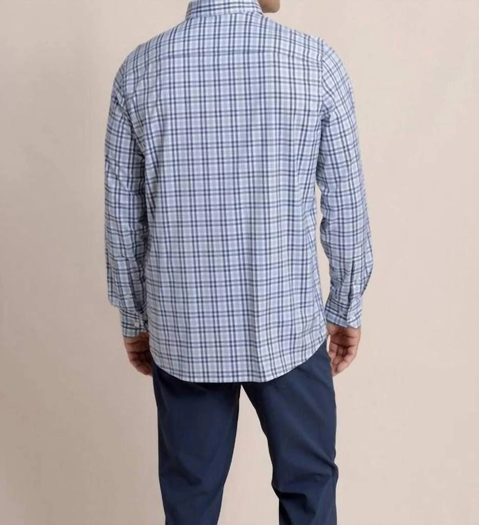 商品SOUTHERN TIDE|Brrr Intercoastal Sport Shirt Haywood Plaid In Triumph Blue,价格¥689,第2张图片详细描述