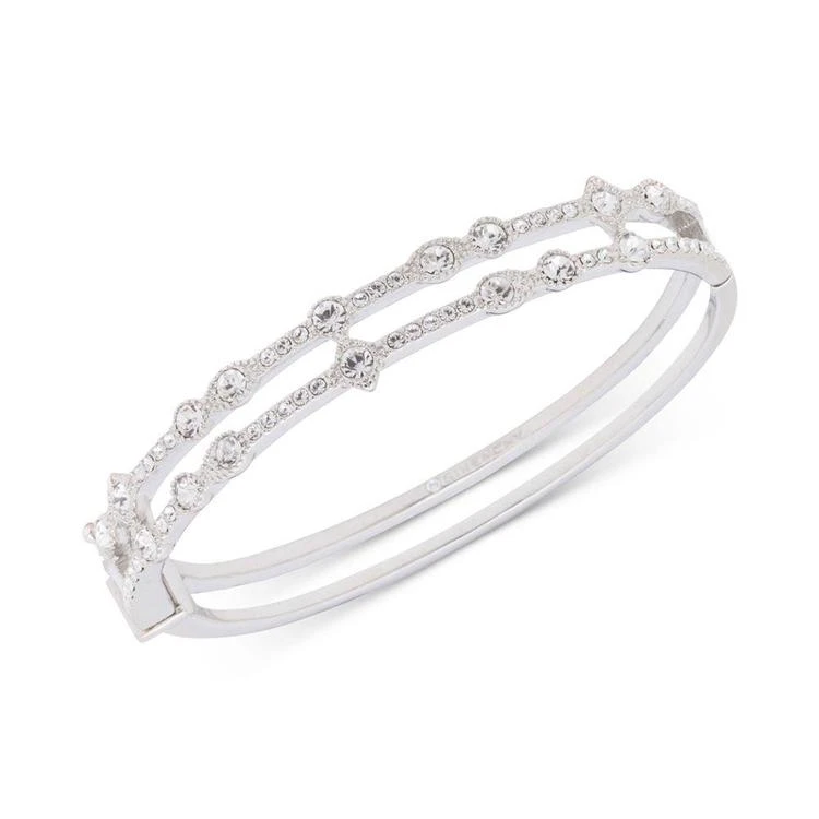 商品Givenchy|Silver-Tone Crystal Double-Row Bangle Bracelet,价格¥126,第1张图片