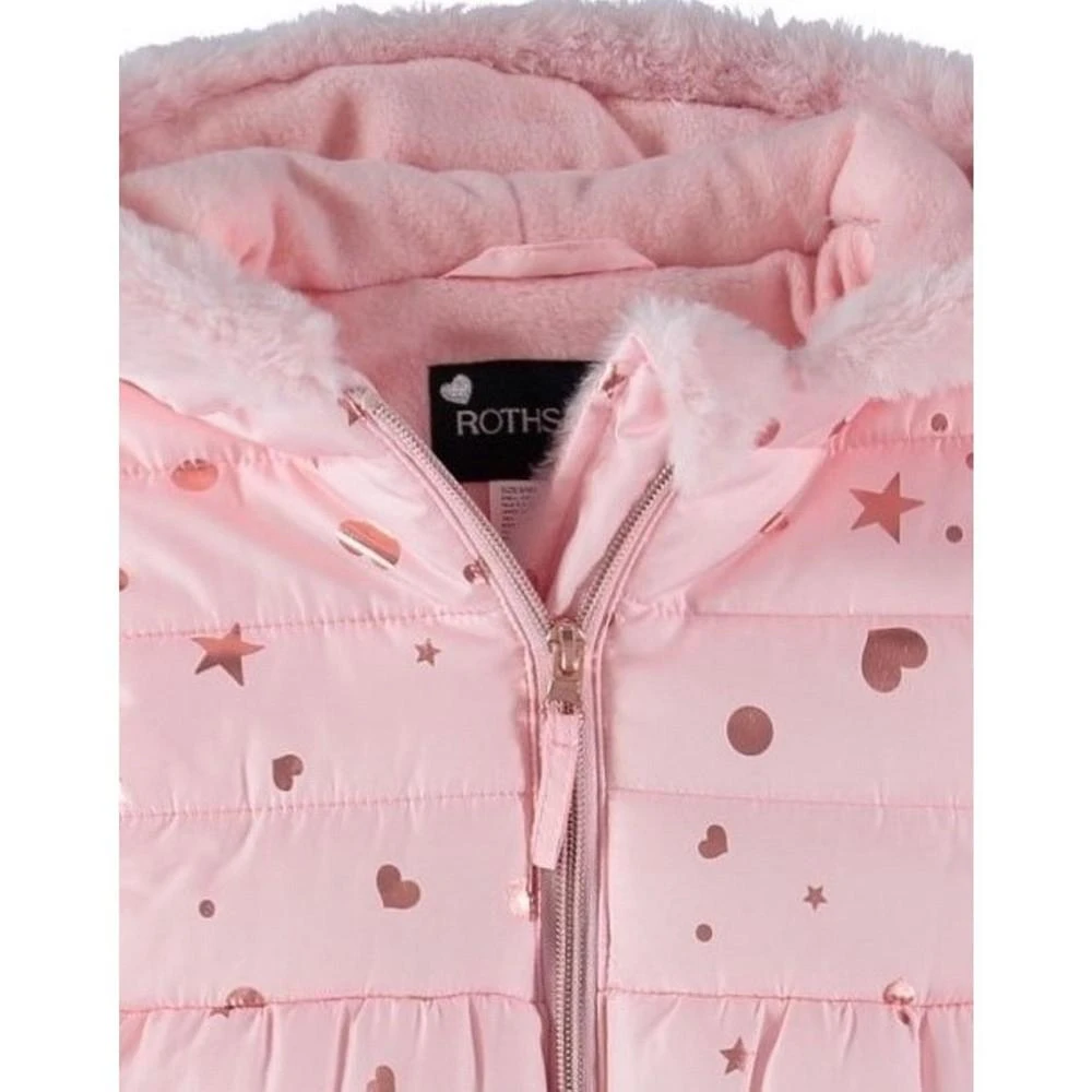 商品S Rothschild & CO|Rothschild Baby Girls Foil Print Zip Up Pram Snowsuit,价格¥162,第3张图片详细描述