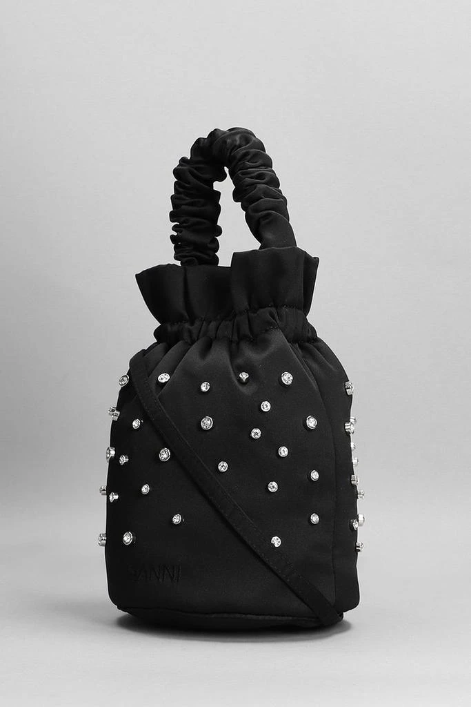 商品Ganni|Ganni Hand Bag In Black Polyester,价格¥1495,第2张图片详细描述