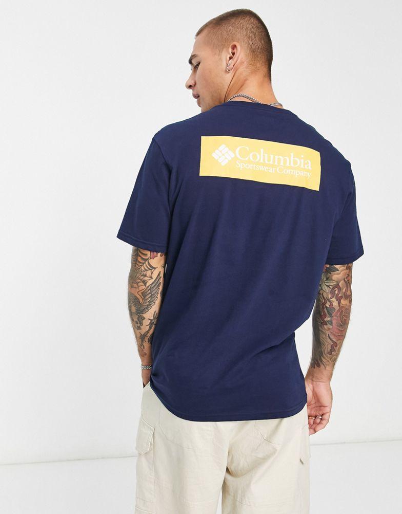Columbia North Cascades back print t-shirt in navy商品第3张图片规格展示