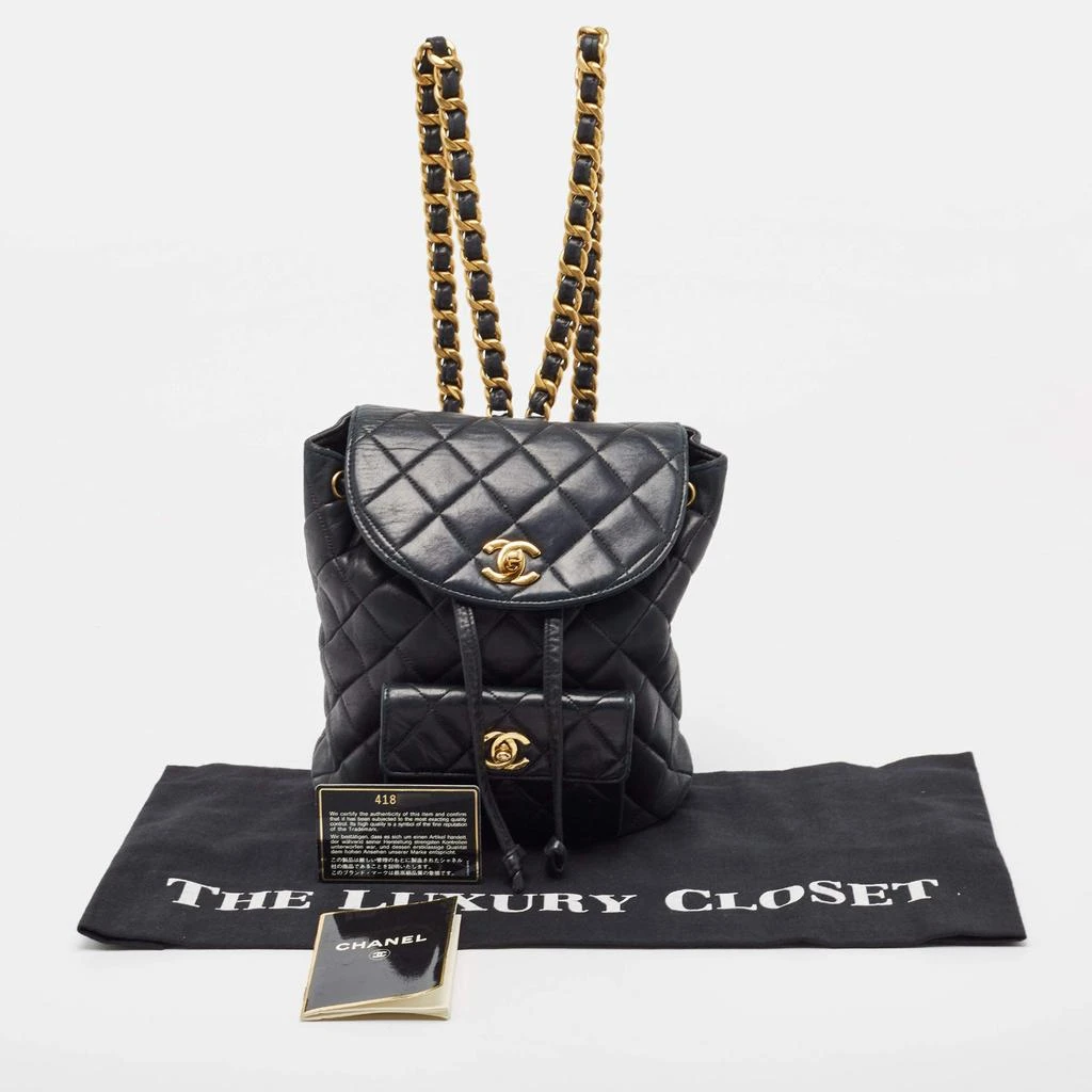 Chanel Black Quilted Leather Vintage Duma Backpack 商品