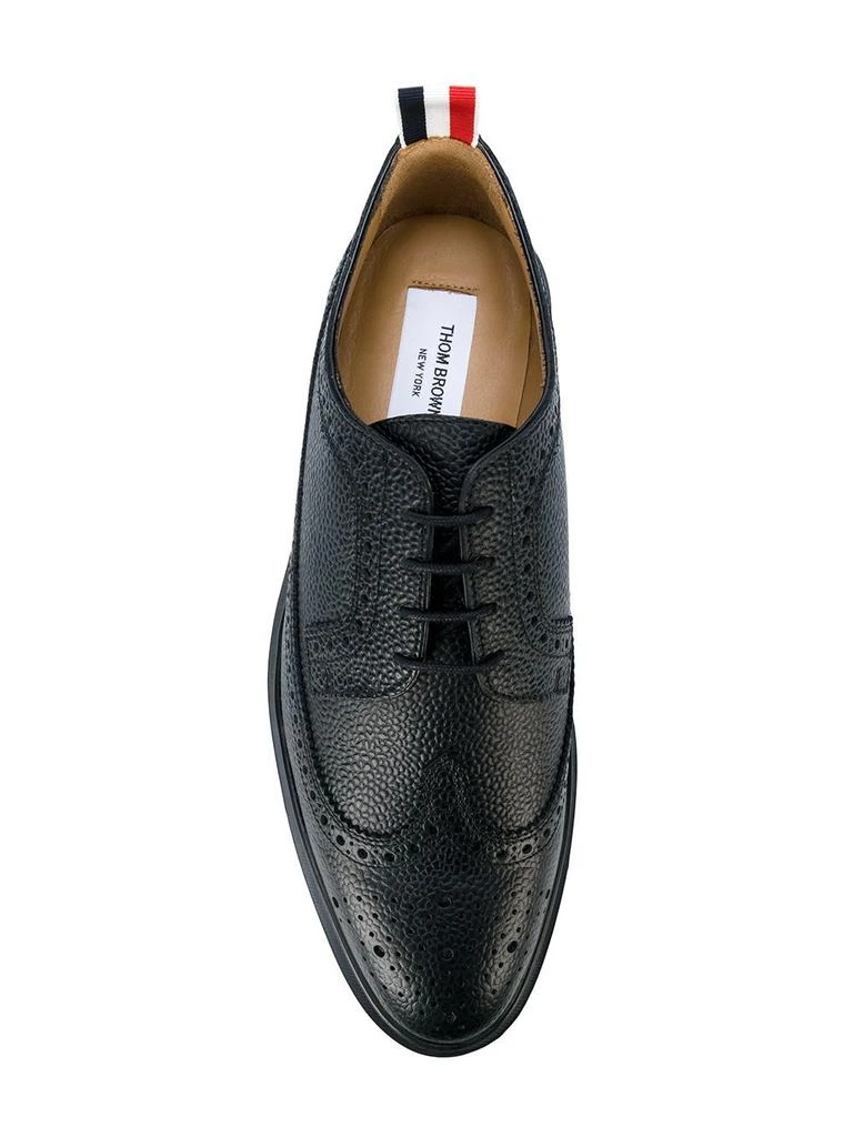 商品Thom Browne|Thom browne men's black leather lace up shoes,价格¥8981,第4张图片详细描述