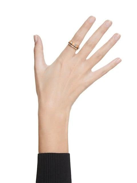 商品Swarovski|Thrilling Goldtone & Crystal Double-Band Ring,价格¥930,第5张图片详细描述