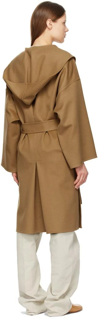商品Loewe|Brown Hooded Belt Coat,价格¥22837,第3张图片详细描述