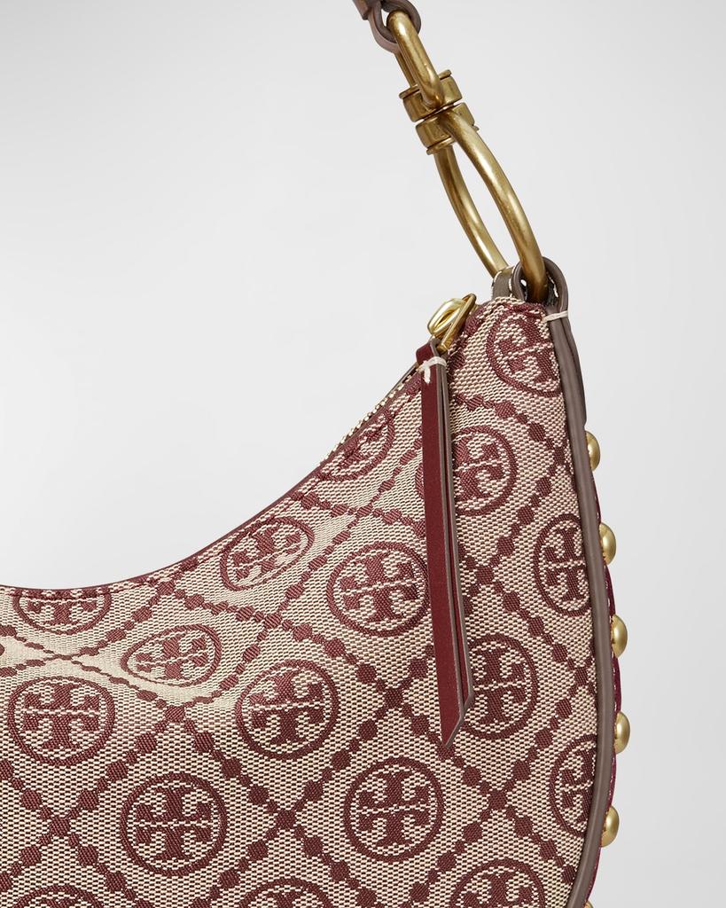 Mini T Monogram Jacquard Crescent Crossbody Bag商品第3张图片规格展示