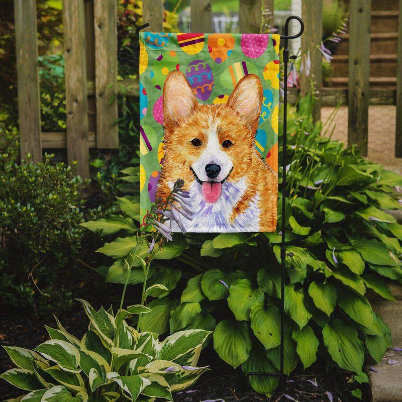 商品Caroline's Treasures|Corgi Easter Eggtravaganza Garden Flag 2-Sided 2-Ply,价格¥136,第2张图片详细描述