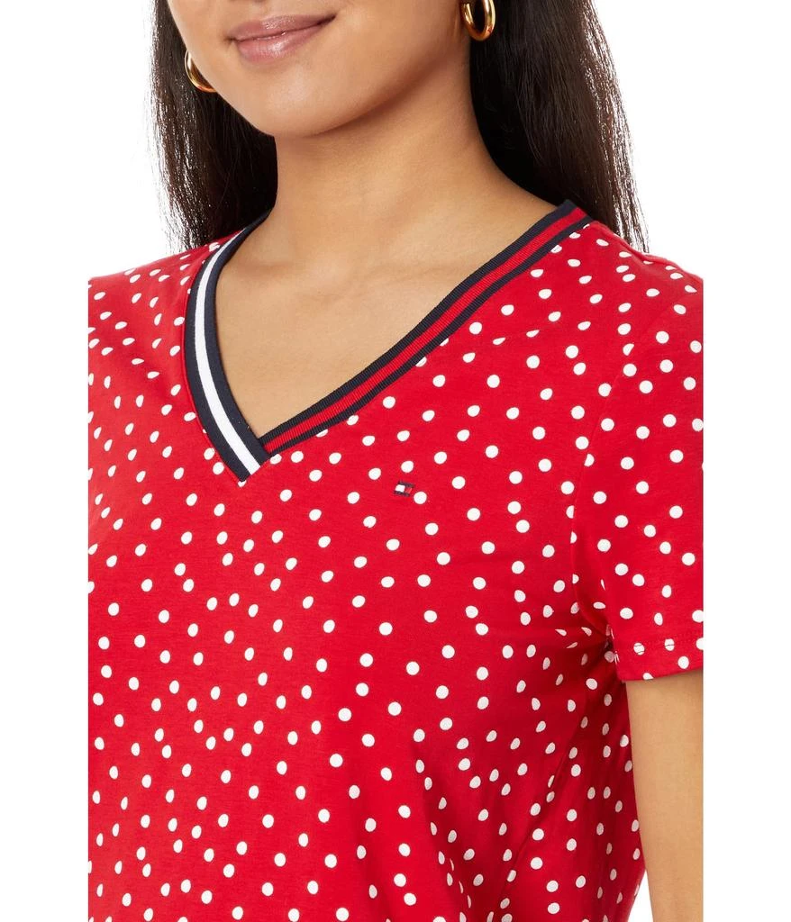 商品Tommy Hilfiger|Short Sleeve V-Neck Dot Tee,价格¥217,第3张图片详细描述