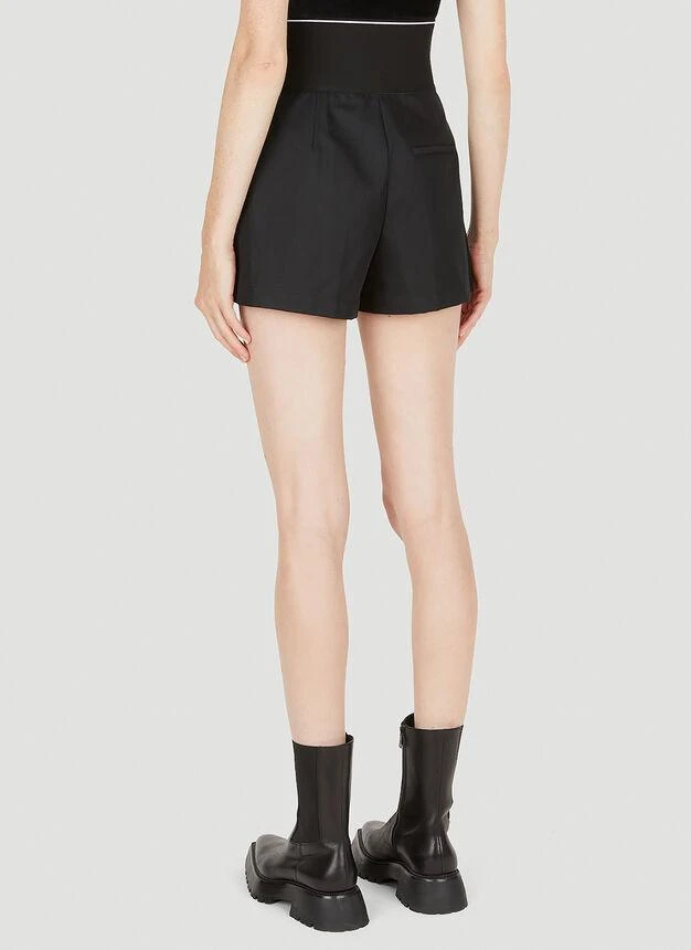 商品Alexander Wang|High Waist Pleated Shorts in Black,价格¥5292,第4张图片详细描述