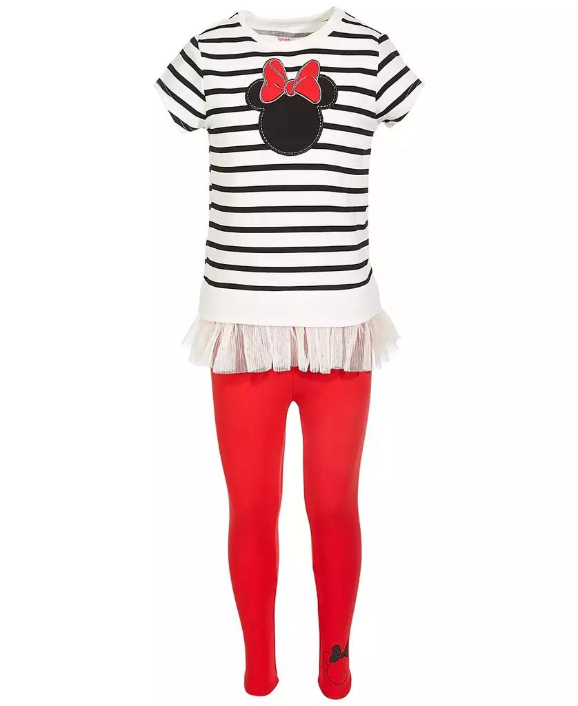 商品Disney|Little Girls 2-Pc. Minnie Mouse Silhouette Top & Leggings Set,价格¥119,第2张图片详细描述