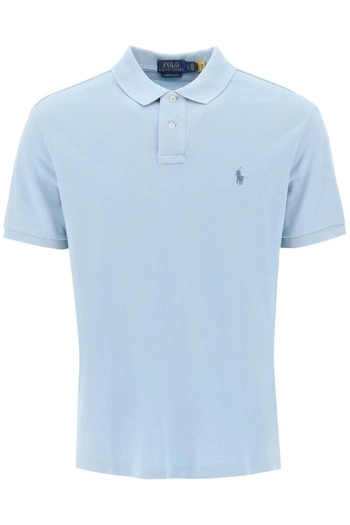 商品Ralph Lauren|Pique cotton polo shirt,价格¥472,第1张图片