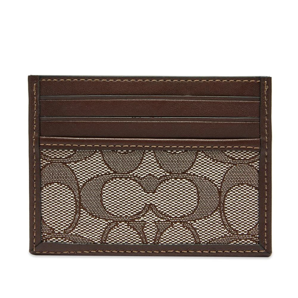 商品Coach|Coach Signature Jacquard Card Case,价格¥394,第1张图片