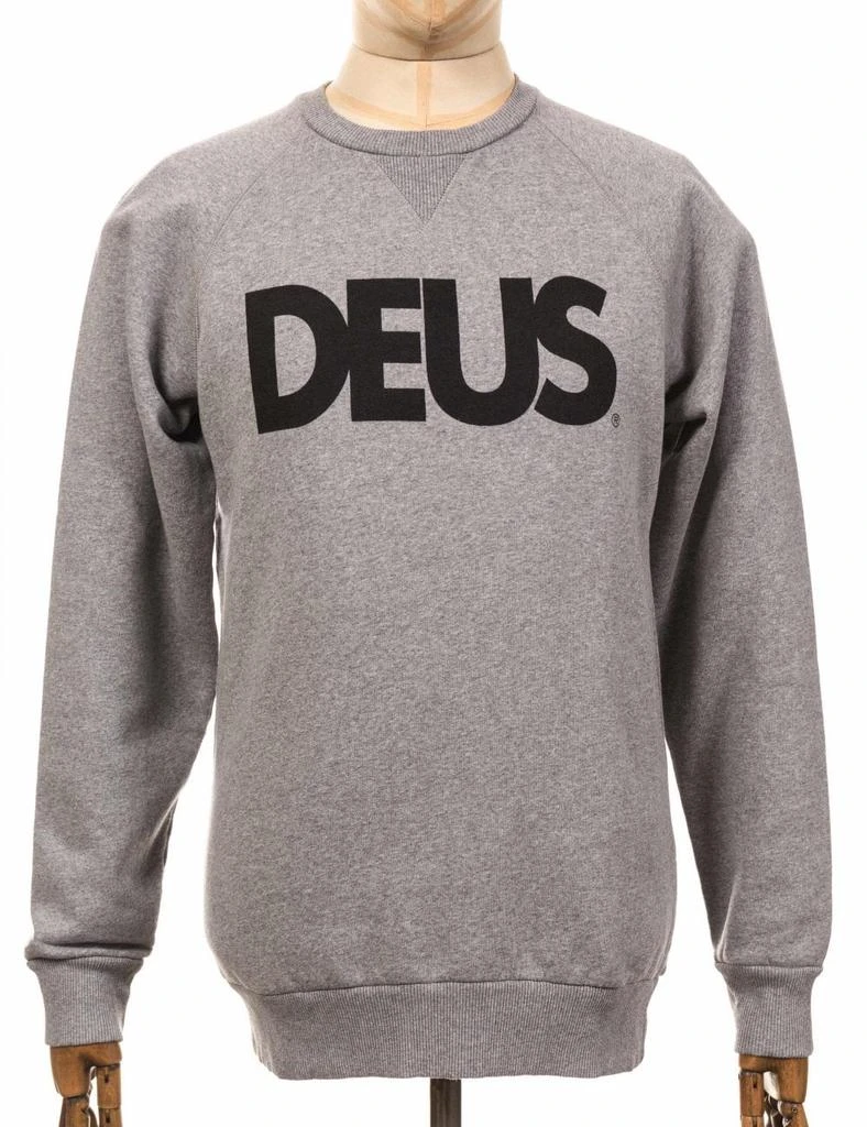 商品Deus|Deus Ex Machina All Caps Crew Sweat - Heather Grey Colour: Grey Heather,价格¥746,第1张图片