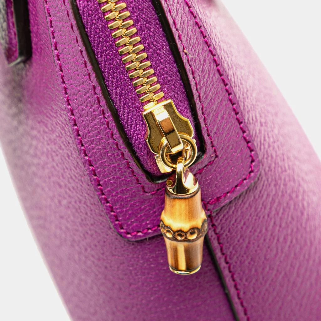 Gucci Purple Mini Dollar Calfskin Bamboo Diana Dome Satchel 商品