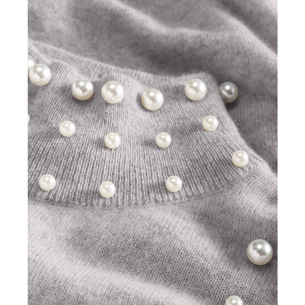 商品Charter Club|Women's Cashmere Pearl Mock-Neck Sweater, Created for Macy's,价格¥399,第5张图片详细描述