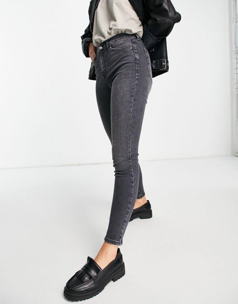 商品Topshop|Topshop Jamie jeans in washed black,价格¥187,第5张图片详细描述