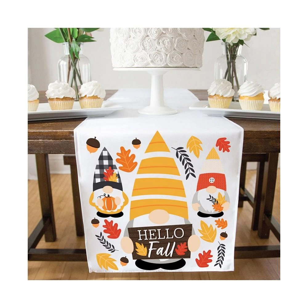 商品Big Dot of Happiness|Fall Gnomes - Autumn Party Tabletop Decor - Cloth Table Runner - 13 x 70 inches,价格¥201,第3张图片详细描述