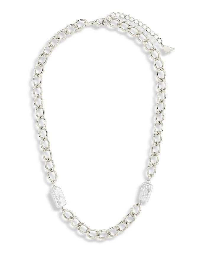 商品Sterling Forever|Genuine Pearl Chain Necklace, 16"-18",价格¥479,第1张图片