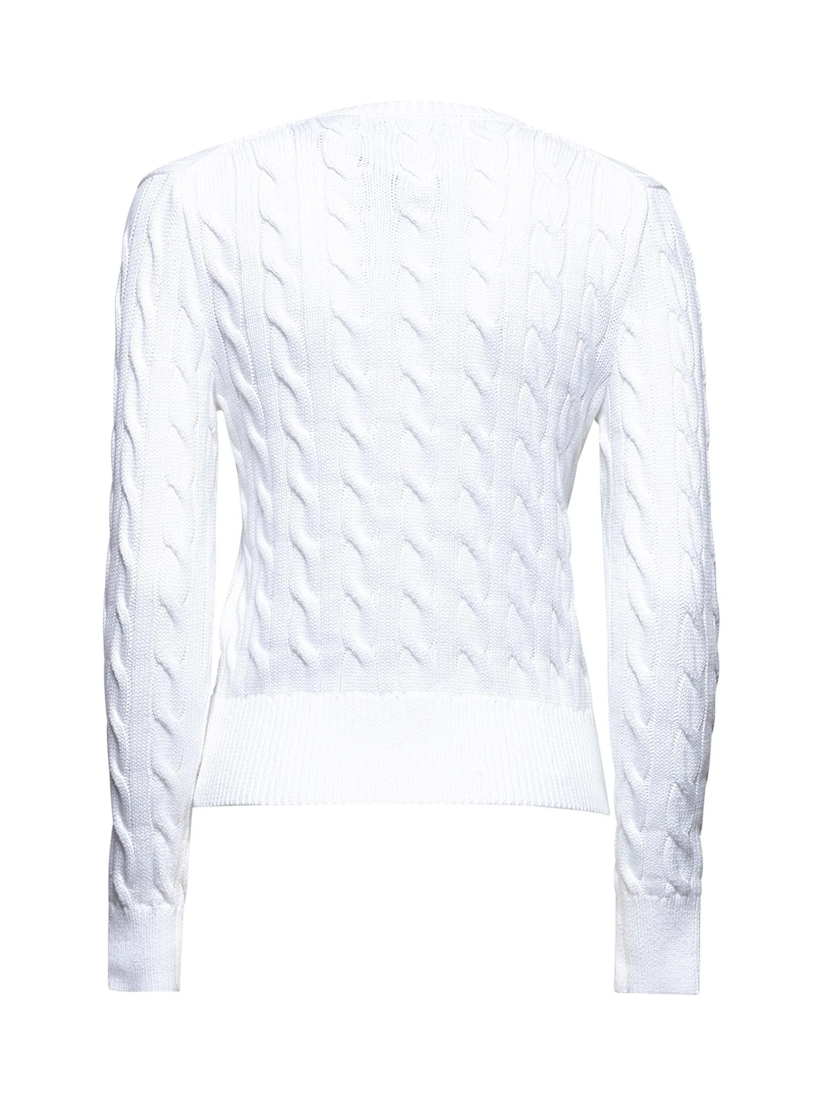 商品【商品预售7天发货】 Ralph Lauren|Ralph Lauren 女士针织毛衣 211891643001 白色,价格¥1520,第5张图片详细描述