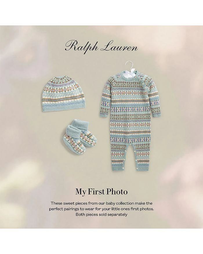 商品Ralph Lauren|Boys' Wool Blend Hat & Booties Set - Baby,价格¥714,第3张图片详细描述