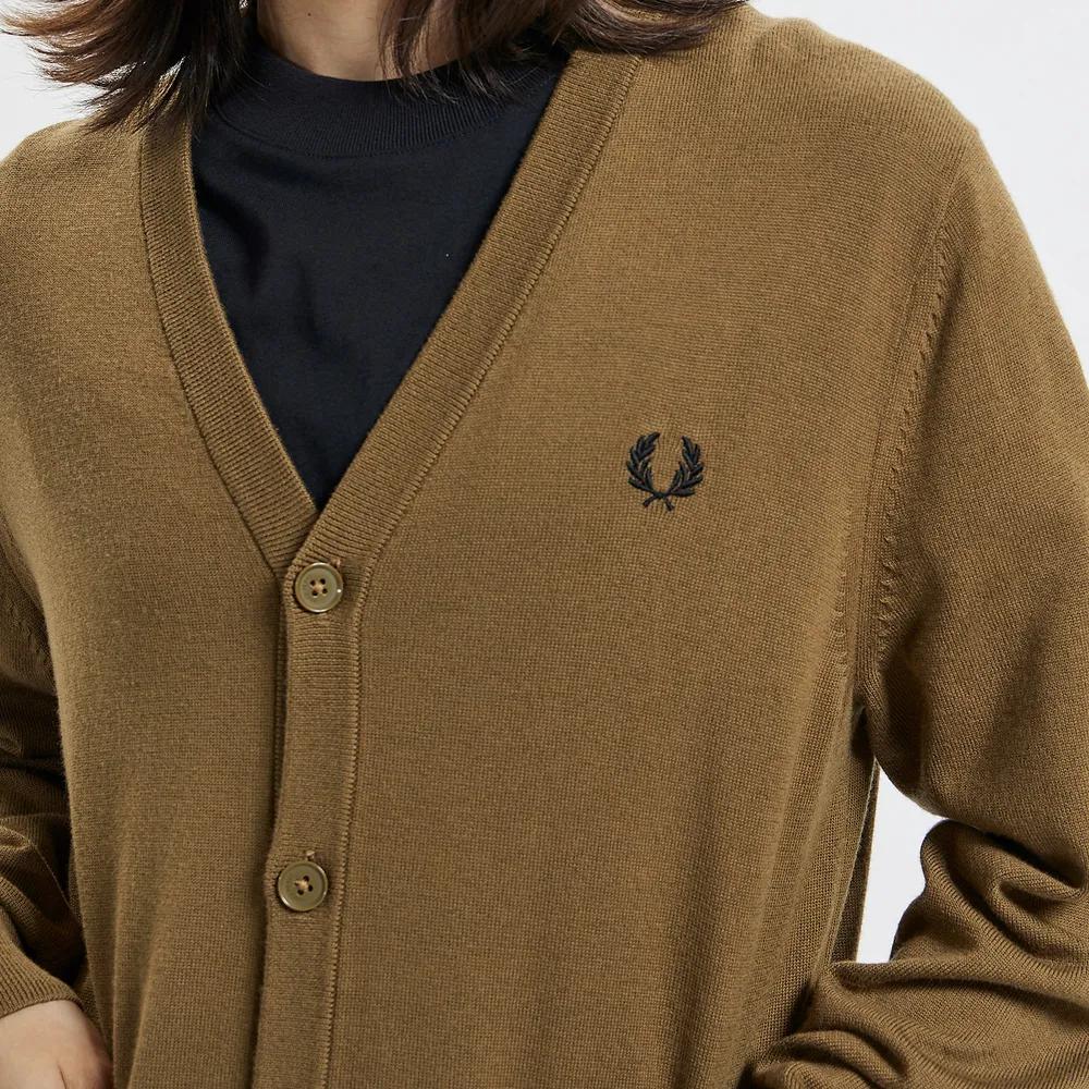 Fred Perry Classic Merino Wool and Cotton-Blend Cardigan商品第4张图片规格展示