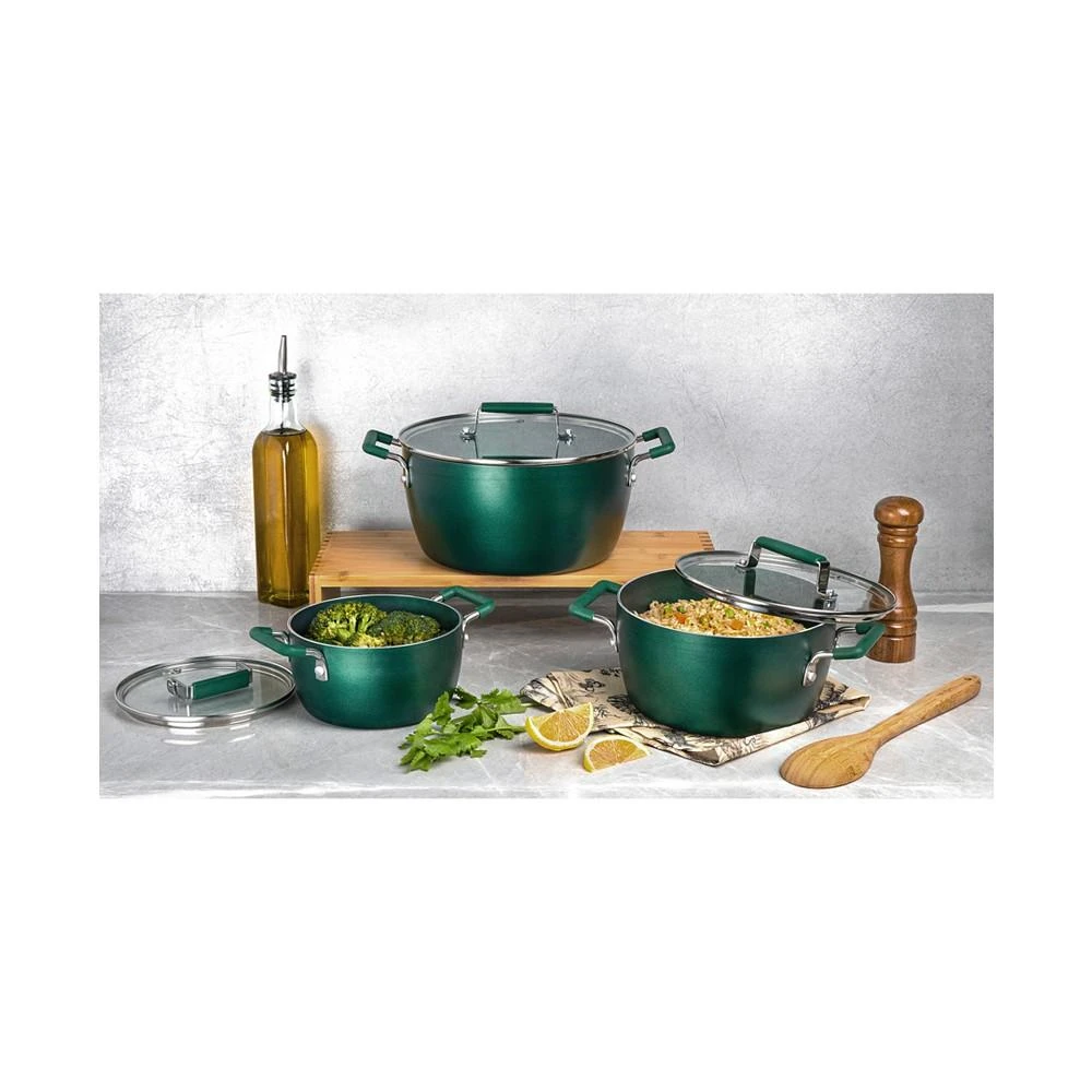 商品Granite Stone Diamond|Ultra-Durable Nonstick Diamond Infused 6-Pc. Nesting Pots Set,价格¥595,第4张图片详细描述