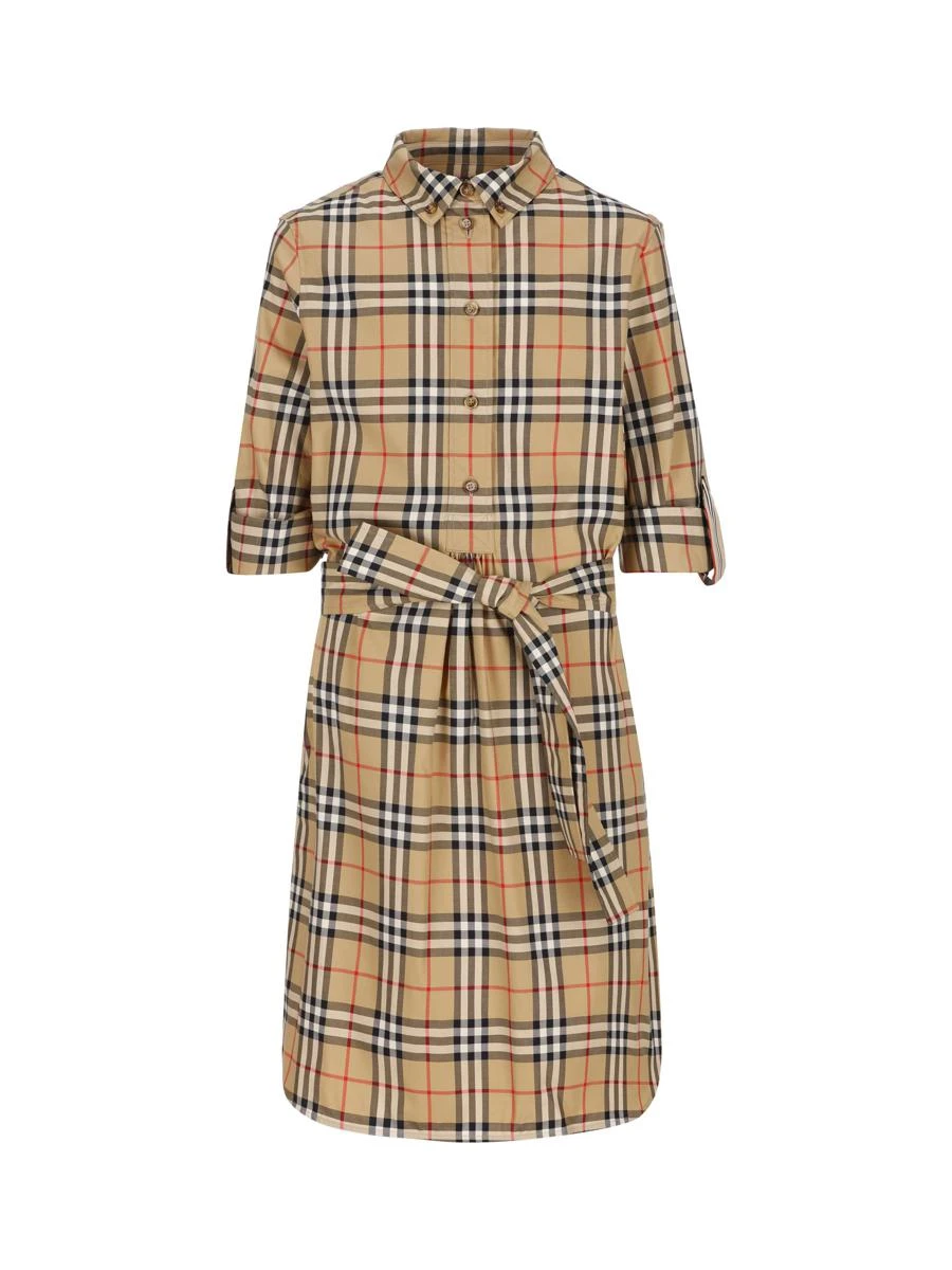 商品Burberry|Burberry 女士连衣裙 8024585A7028AI23 浅棕色,价格¥5007,第1张图片