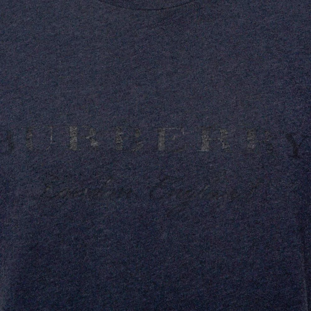 商品[二手商品] Burberry|Burberry Navy Blue Cotton Knit Logo Printed Crewneck T-Shirt XL,价格¥818,第4张图片详细描述