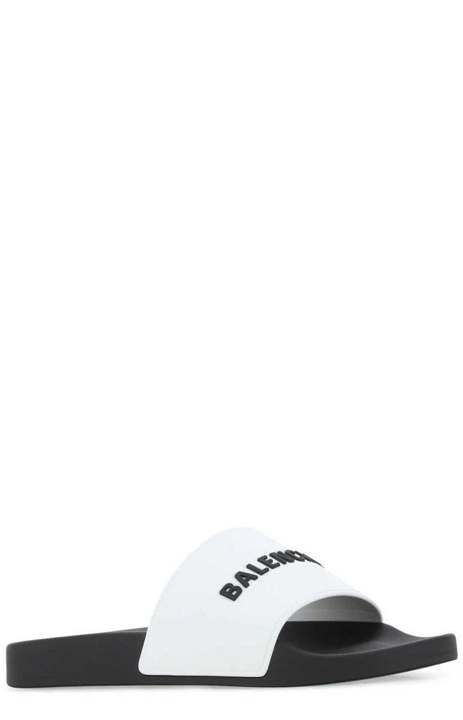 商品Balenciaga|Balenciaga Logo Printed Slides,价格¥2436,第2张图片详细描述