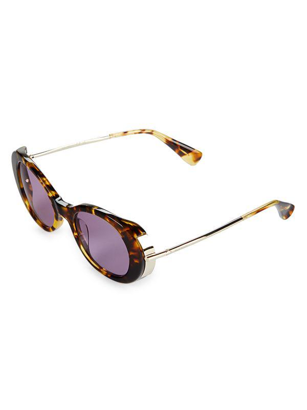 Max Mara 51MM Oval Sunglasses - Accessories - BeyondStyle