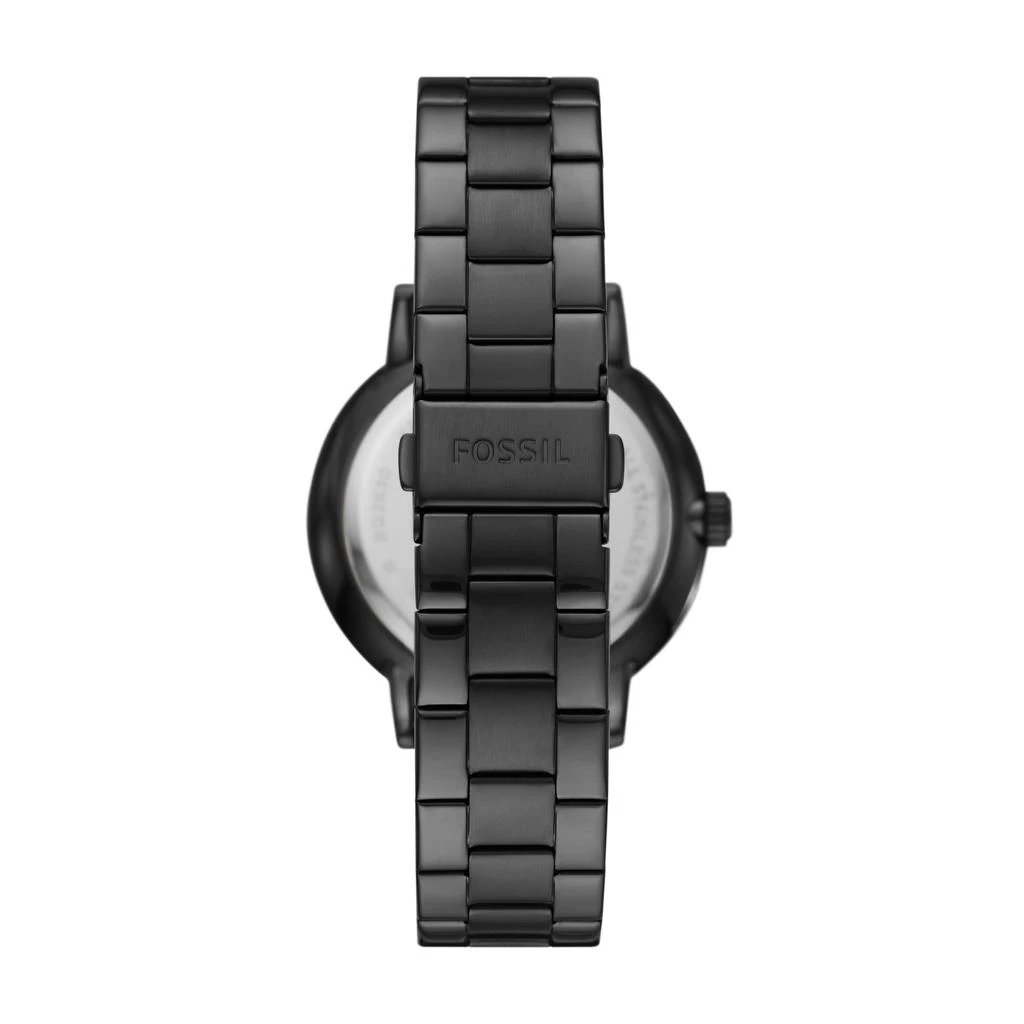 商品Fossil|Fossil Men's Airlift Multifunction, Black-Tone Stainless Steel Watch,价格¥405,第3张图片详细描述