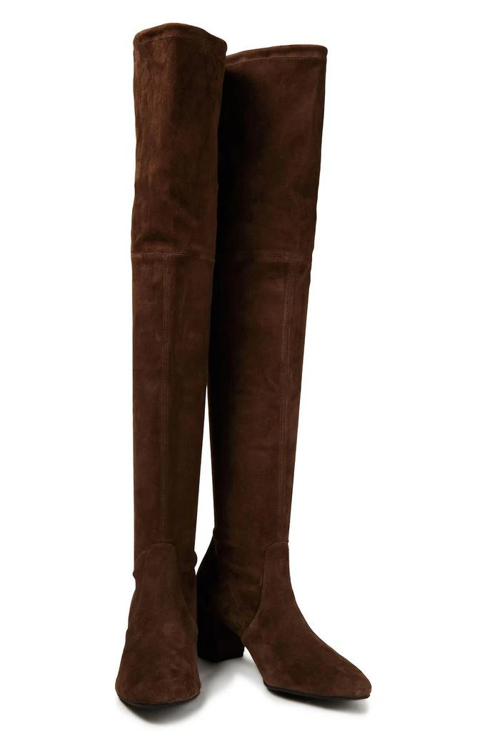 商品Stuart Weitzman|Genna 60 stretch-suede over-the-knee boots,价格¥1893,第2张图片详细描述