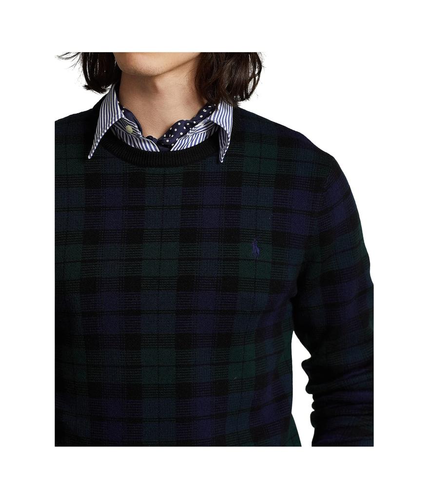 Plaid Washable Wool Sweater商品第3张图片规格展示