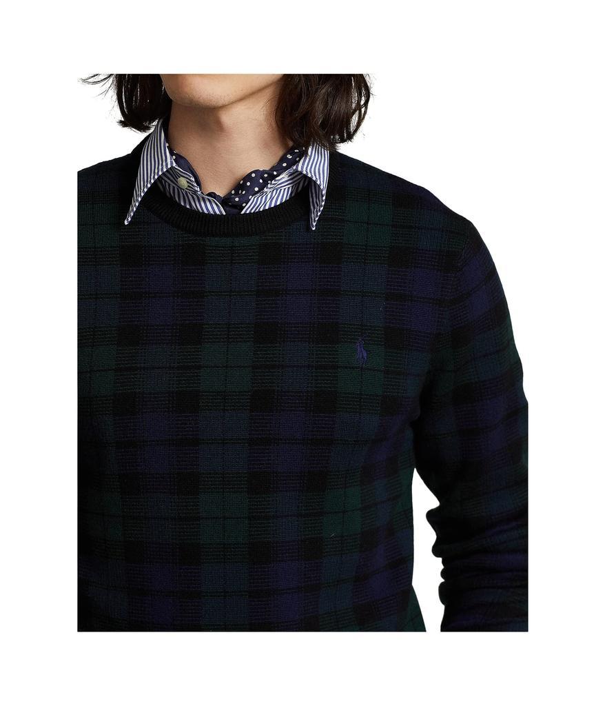 商品Ralph Lauren|Plaid Washable Wool Sweater,价格¥826,第5张图片详细描述