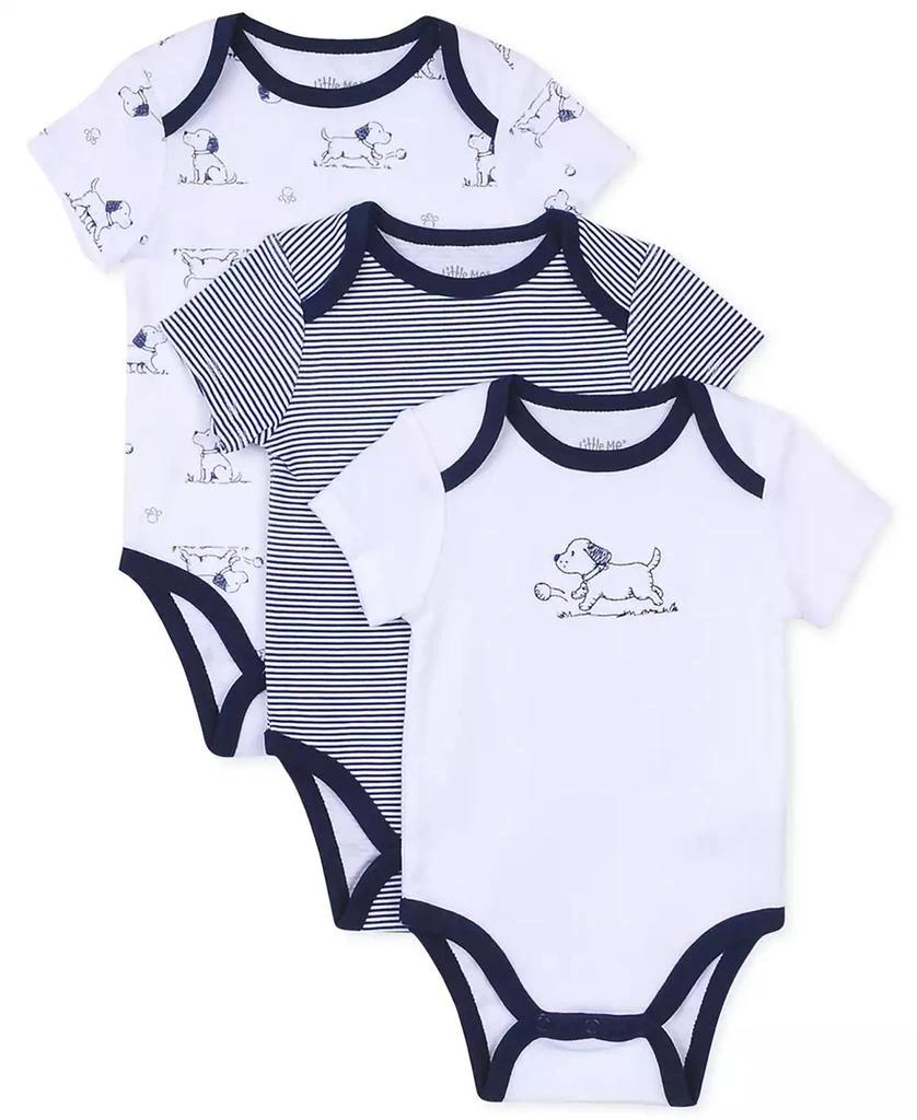 商品Little Me|Baby Boys Puppy Toile Bodysuits, Pack of 3,价格¥98,第1张图片