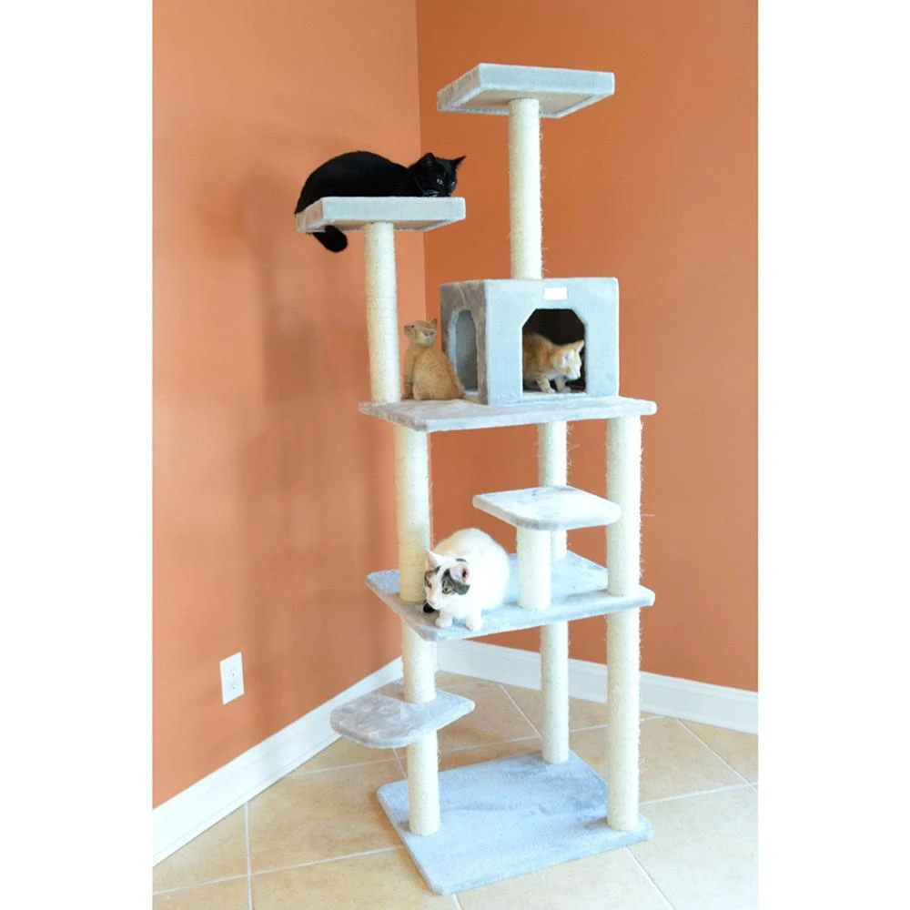 商品Macy's|GleePet 74-Inch Real Wood Cat Tree With Seven Levels,价格¥1560,第2张图片详细描述