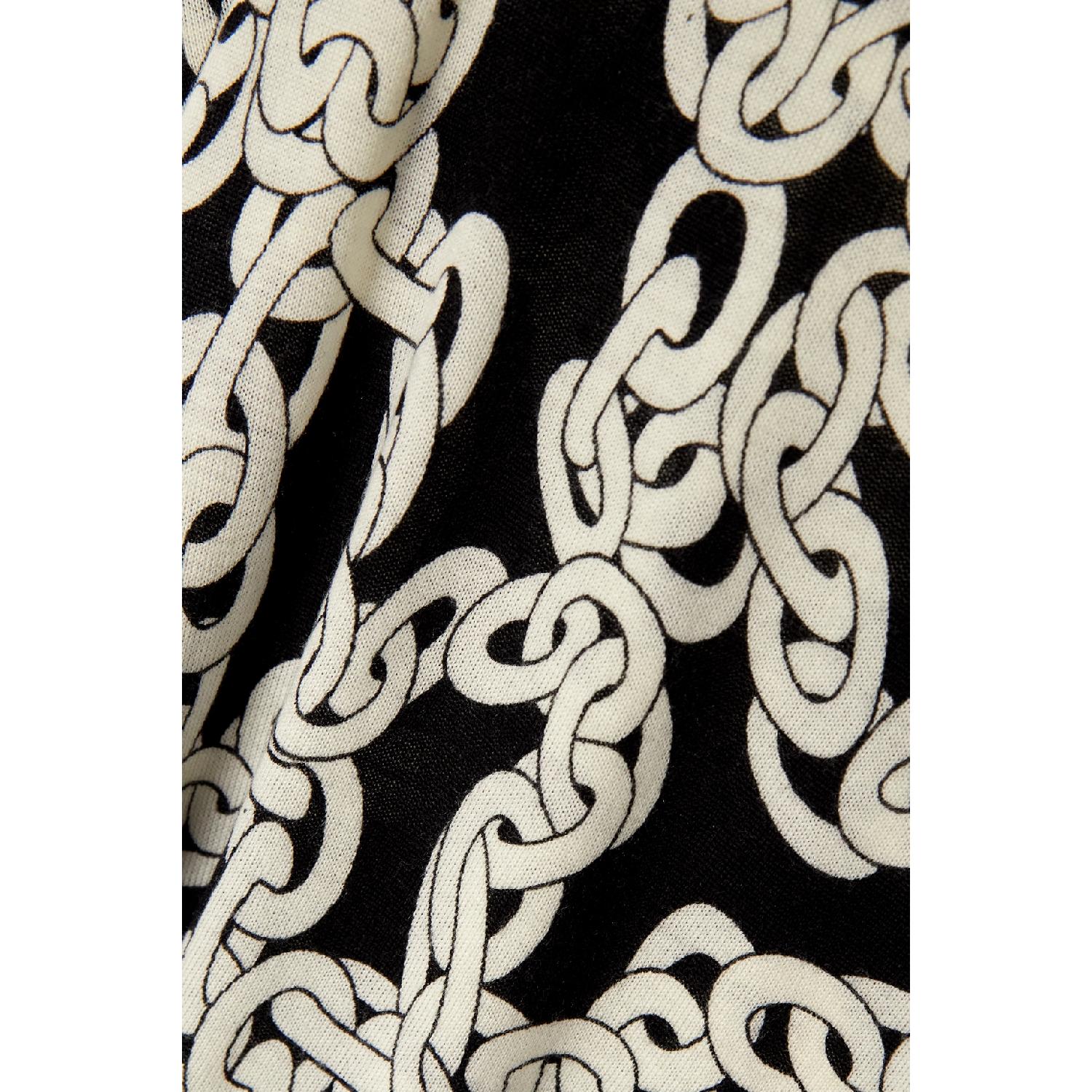 【特惠5.0折】包邮包税【预售7天发货】 DIANE VON FURSTENBERG 23秋冬 女士 针织衫 Brandy 提花针织美利奴羊毛高领毛衣 1647597287848757 D*VFWL3Q016CCSBK 商品第5张图片规格展示