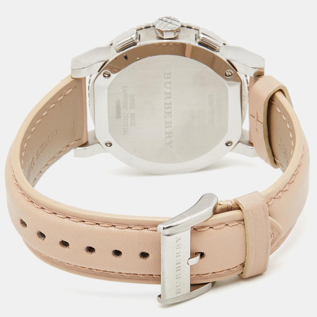 商品[二手商品] Burberry|Burberry Beige Stainless Steel Leather Classic BU9702 Women's Wristwatch 39 mm,价格¥2582,第7张图片详细描述